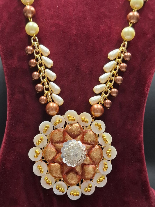 Copper Bloom Statement Set