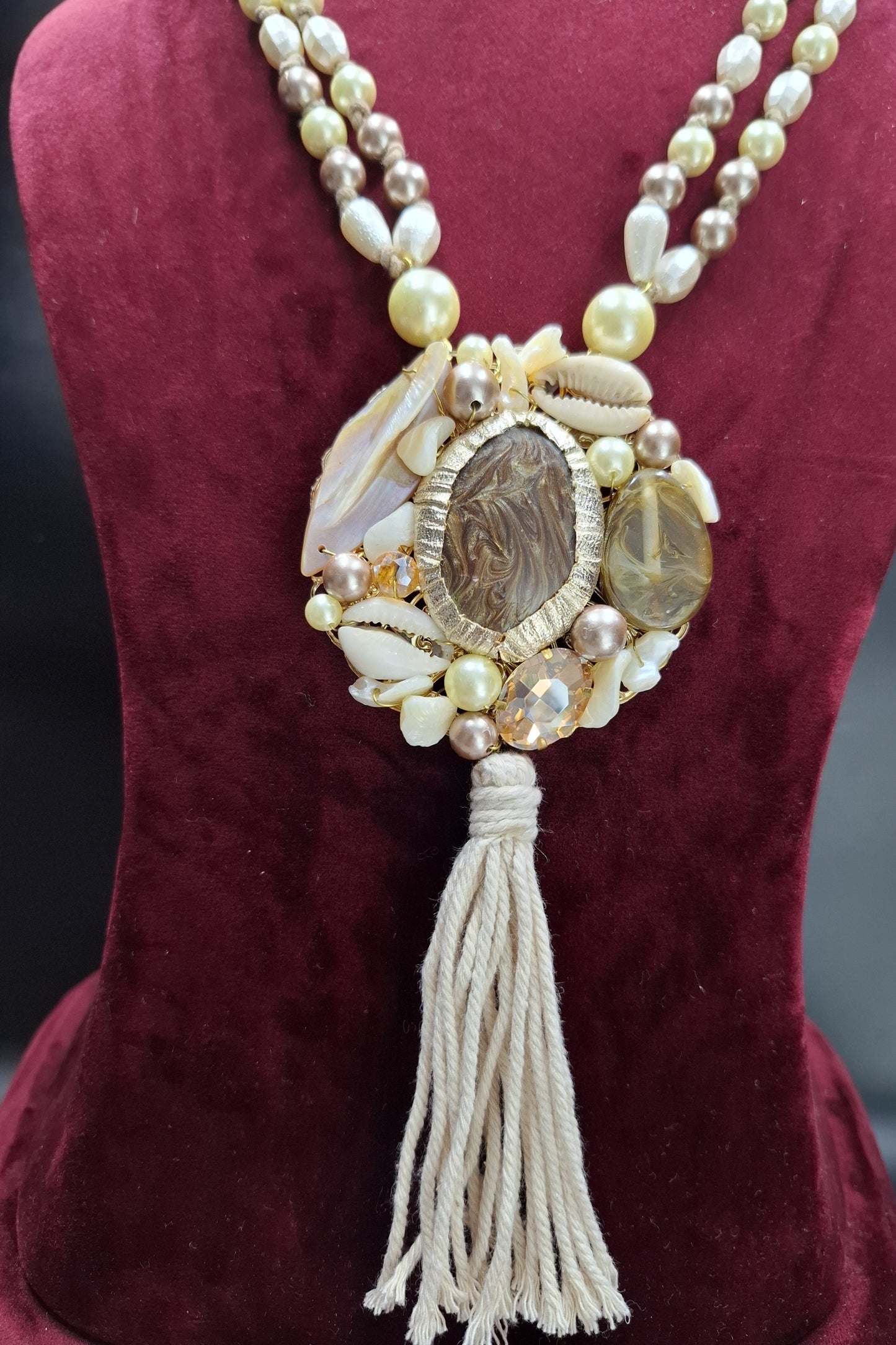 Tribal Shell Tassel Set