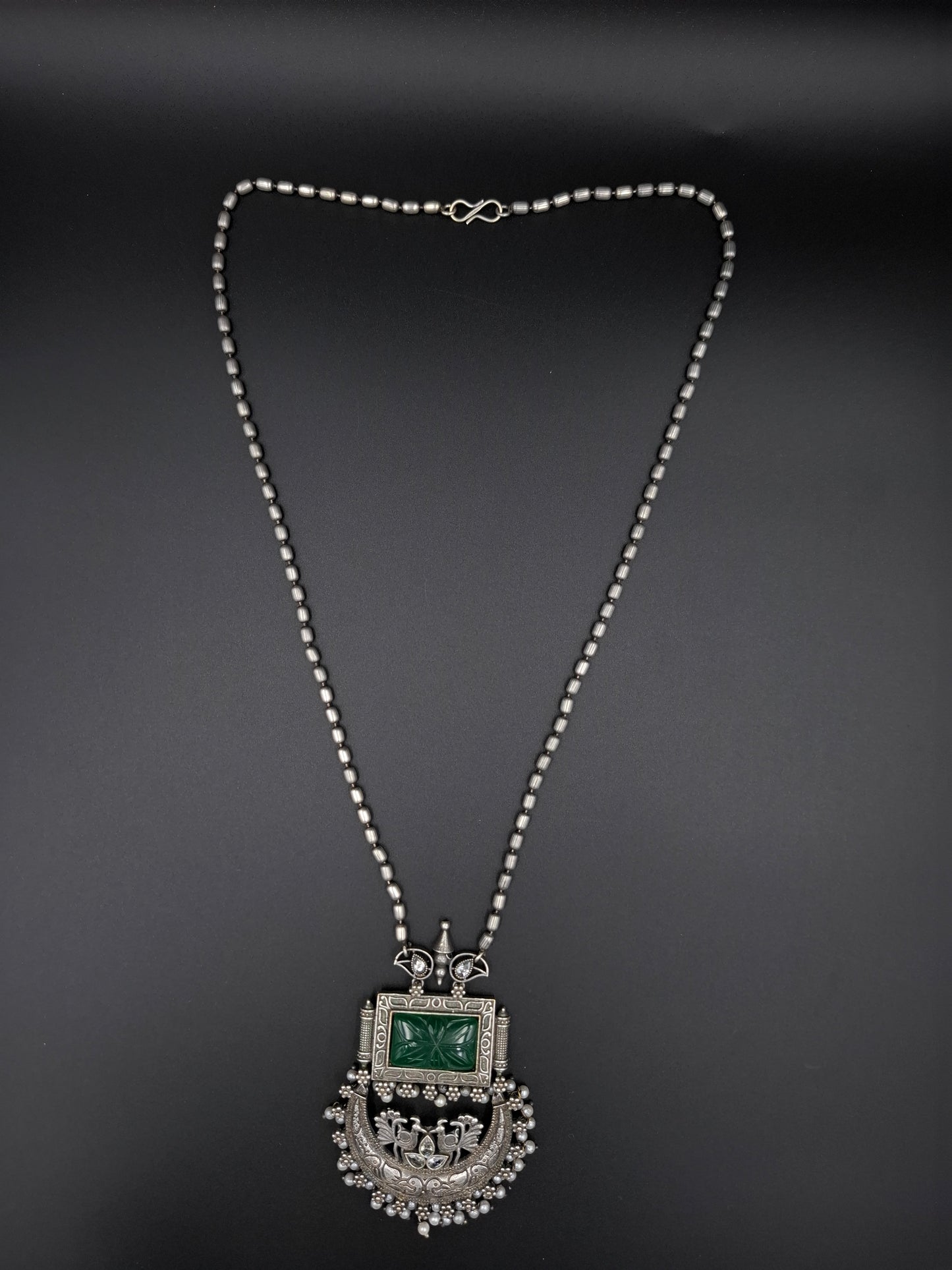 Emerald Empress Tribal Pendant