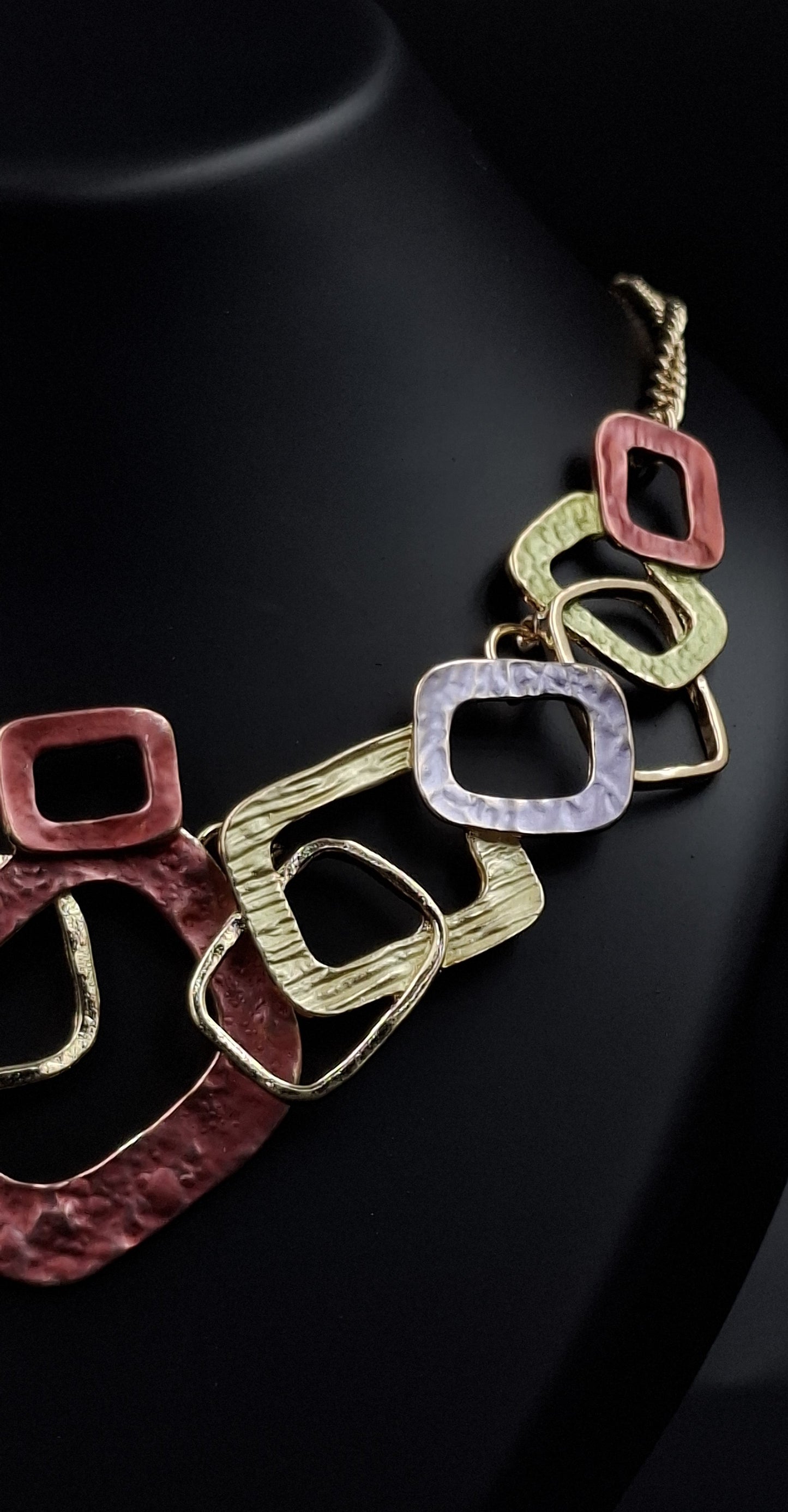 Geometric Mix Statement Necklace