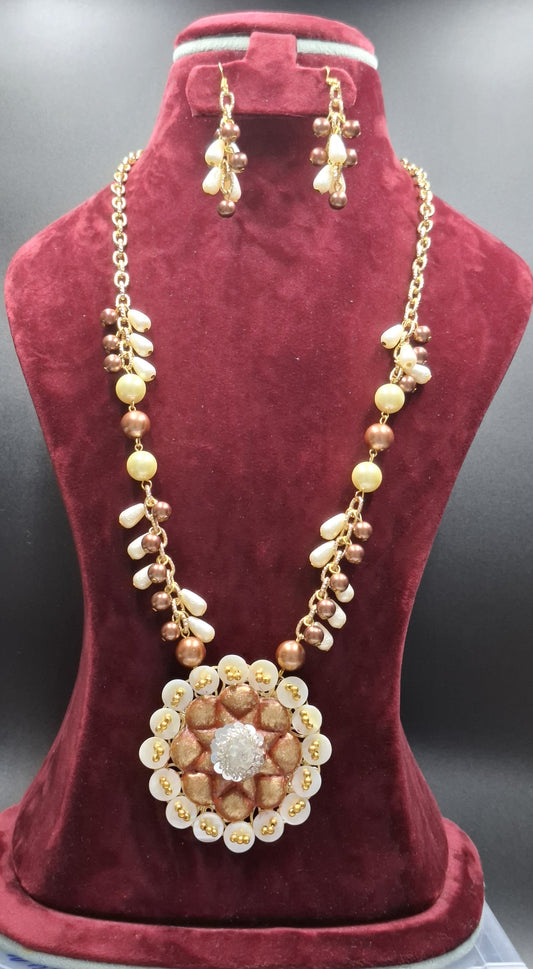 Copper Bloom Statement Set