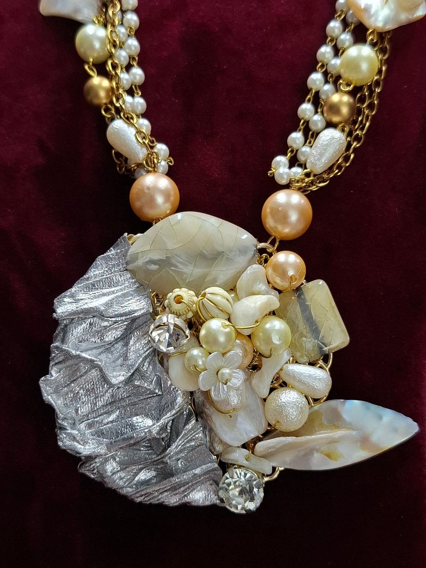 Silver Shell Moonlight Necklace